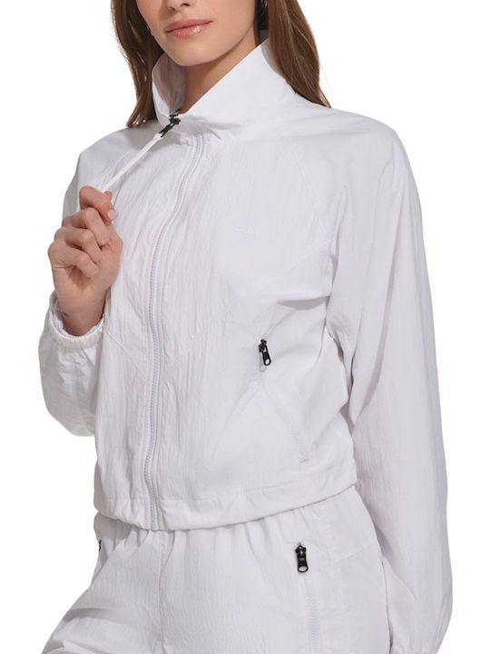 DKNY Women's Short Lifestyle Jacket White