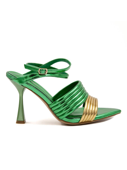 CafeNoir Women's Sandals Green