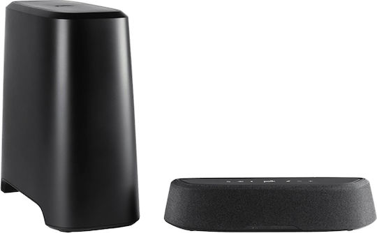 Polk Audio MagniFi Mini Саундбар 5.1 Bluetooth, HDMI и Wi-Fi 150W с Безжичен Субуфер и Дистанционно Черен