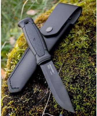 Morakniv Garberg Knife Black with Blade made of Steel in Sheath