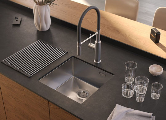 Quadron Drop-In Мивка Inox Четкан Ш44xД44см Сребрист