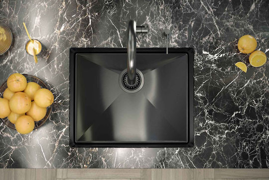 Quadron Drop-In Мивка Inox Ш54xД44см Сив