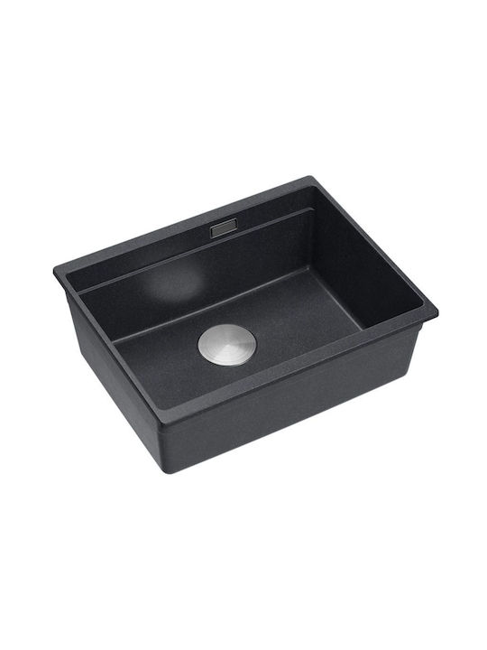 Quadron Drop-In Chiuvetă din Granit Sintetic L59.5xW45.1cm Negru