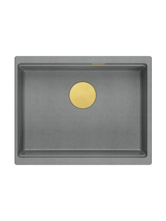 Quadron Drop-In Spüle aus Verbundgranulat B59.5xT45.1cm Gray