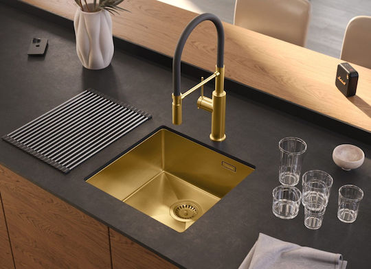 Quadron Drop-In Мивка Inox Ш44xД44см Златист
