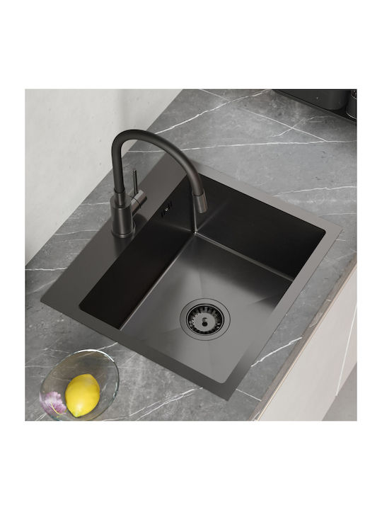 Quadron Drop-In Sink Inox WxD Black