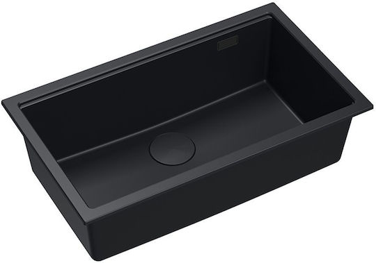Quadron Drop-In Sink Synthetic Granite W76xD44cm Black
