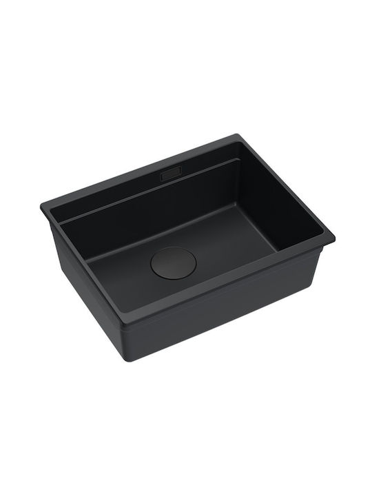 Quadron Drop-In Chiuvetă din Granit Sintetic L59.5xW45.1cm Negru