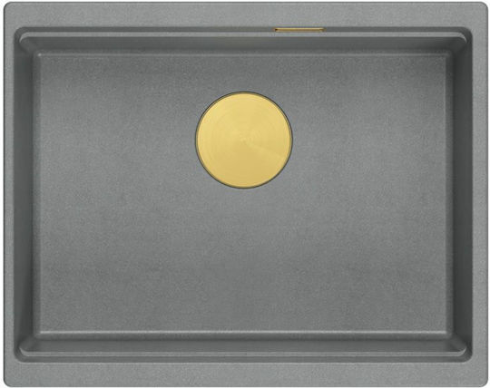 Quadron Drop-In Chiuvetă din Granit Sintetic L59.5xW45.1cm Gri