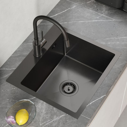 Quadron Drop-In Мивка Inox Ш50xД45см Черен