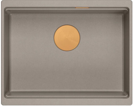 Quadron Drop-In Spüle aus Verbundgranulat B59.5xT45.1cm Beige