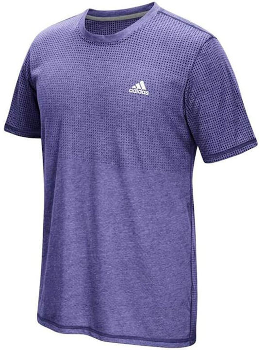 Adidas Ανδρικό Αθλητικό T-shirt Κοντομάνικο Purple