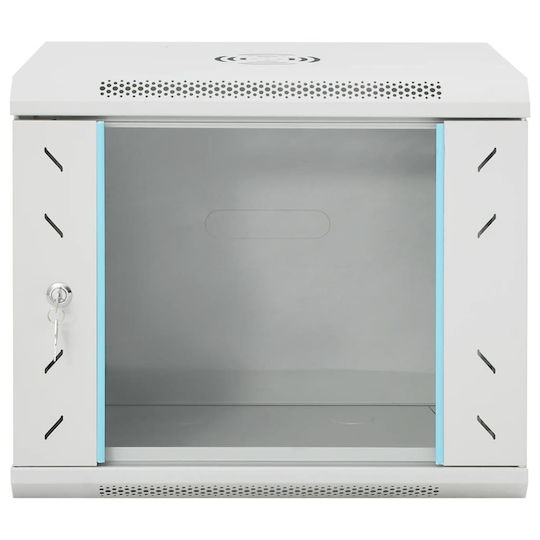 vidaXL Montat pe perete Cabină Rack 9U 53x40x45cm Gri 30261