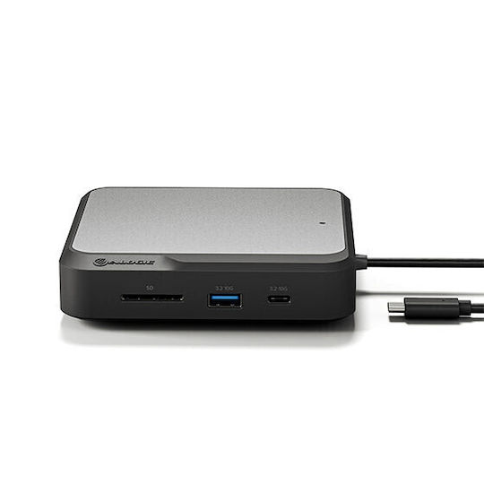 Alogic USB-C Docking Station με HDMI 4K PD Ethernet και σύνδεση 2 Οθονών Μαύρο (DUCH2)