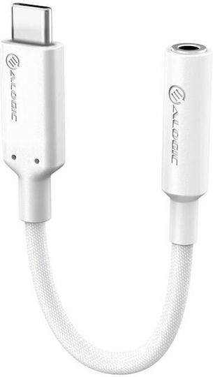 Alogic Convertor USB-C masculin în 3.5mm feminin Alb 1buc (ELPC35A-WH)