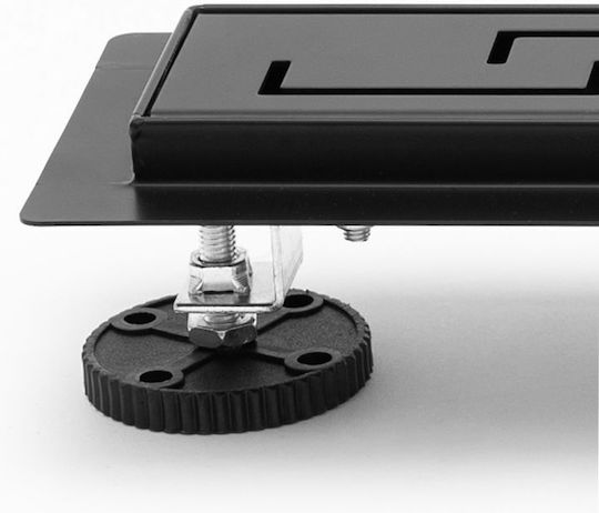 Rea Greek Stainless Steel Channel Shower Black