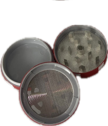 Τριφτησ-grinder Μεταλλ+πλαστ 40χ26mm 2 Θεσεων Poker Red