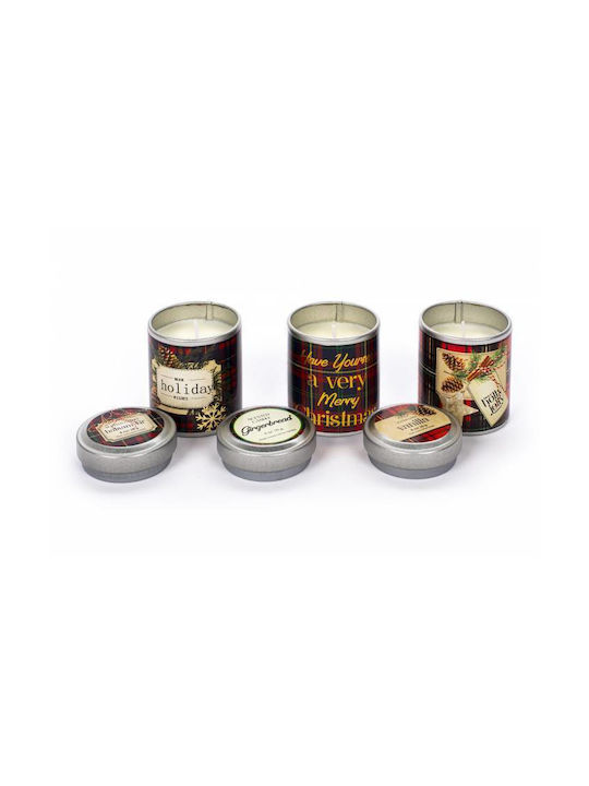 Set of Christmas Aromatic Candles Tri-coastal