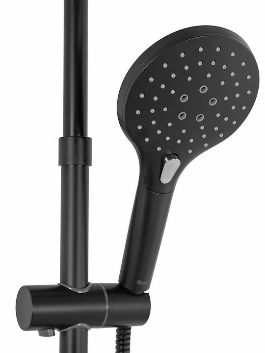 Rea Shower Column with Mixer Black Rea Shower Column with Mixer Black