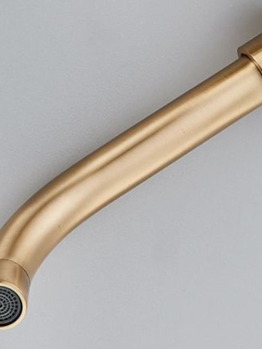 Rea Lungo Mixing Sink Faucet Gold