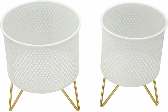 Mauro F Plant Pot Metal Gold