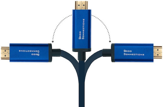 Good Connections Cablu HDMI De Sex Masculin - USB-C De Sex Masculin 1m Albastru