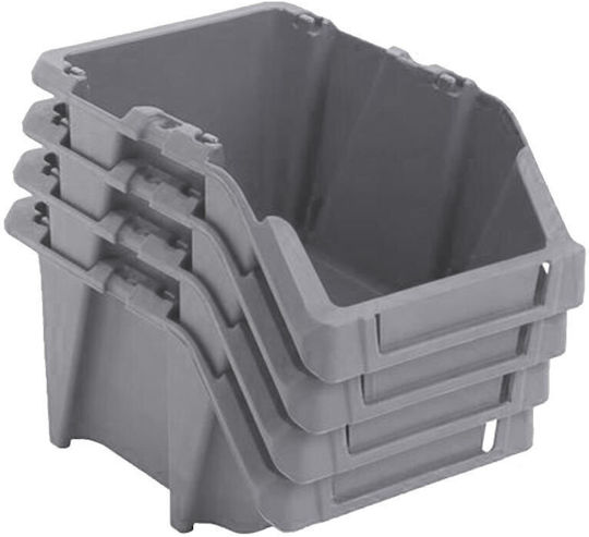 Green City International Plastic Stackable Tool Bin Organiser L35.5xW21.8xH15.5cm