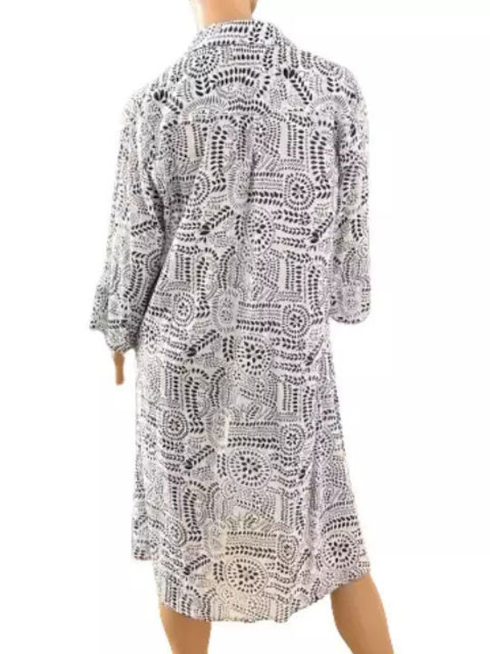 Kaftan-Bluse Platinum 32011 blau