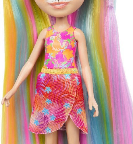 Mattel Enchantimals Păpușa Katrice Cangurul de la Plaja Însorită Htj70