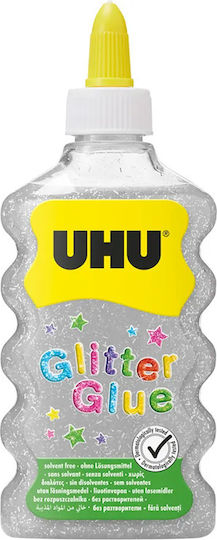 Uhu Lipici cu sclipici argintiu 177 ml