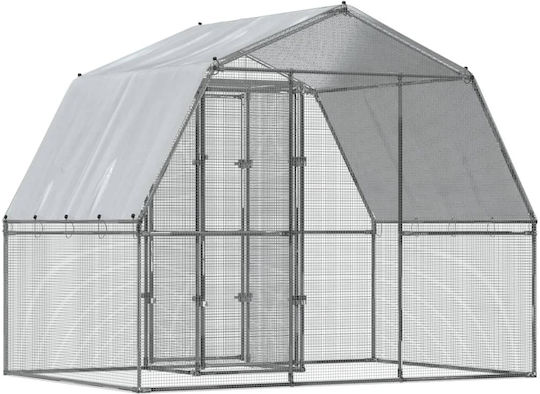 vidaXL 3294910 Galvanized Steel Cage for Birds 285x195x230cm