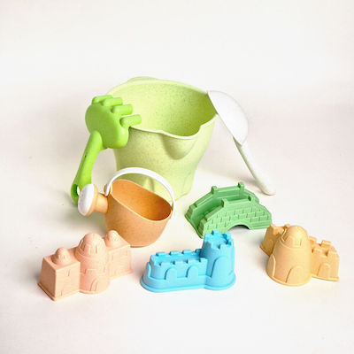 Beach Toys Set Bucket Sandcastles Accessories Organic