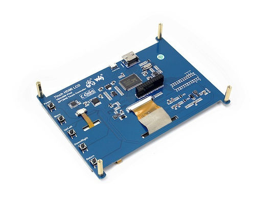 Waveshare Pi Дисплей 7" HDMI 1024x600 Резистивен Тъчскрийн