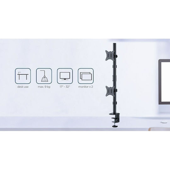 Gembird Stand Desk Mounted Monitor (MA-D2-02)