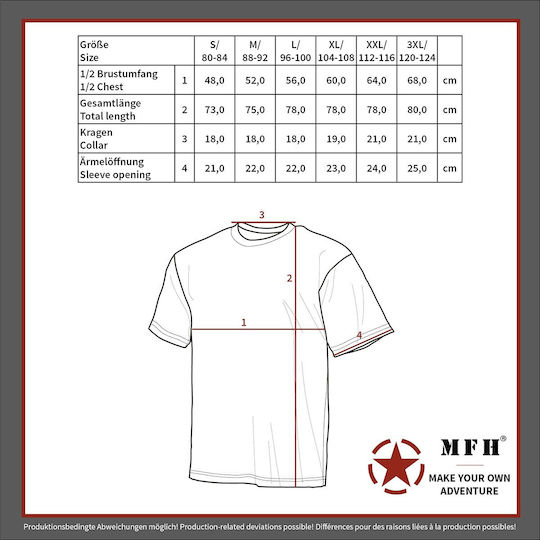 T-shirt За военни 100% Памучна в Зелен цвят