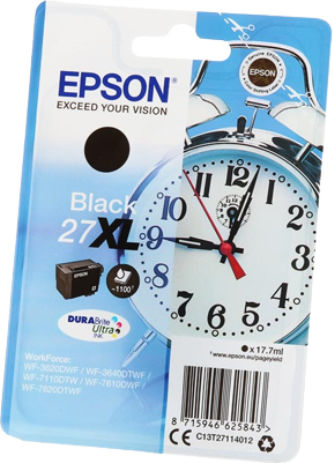 Epson 27XL Original InkJet Druckerpatrone Schwarz (C13T27114010 C13T27114012)