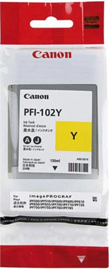 Canon PFI-102 Original InkJet Druckerpatrone Gelb (0898B001)