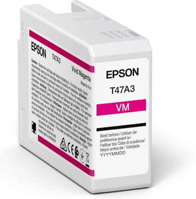 Epson T47A3 UltraChrome Pro 10 Cartuș de cerneală original pentru imprimante InkJet Vivid Magenta (C13T47A300)