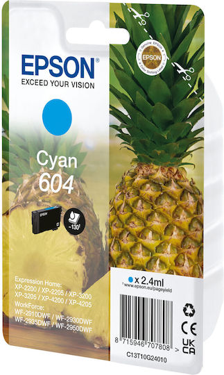 Epson 604 Original InkJet Printer Ink Cyan (C13T10G24010)