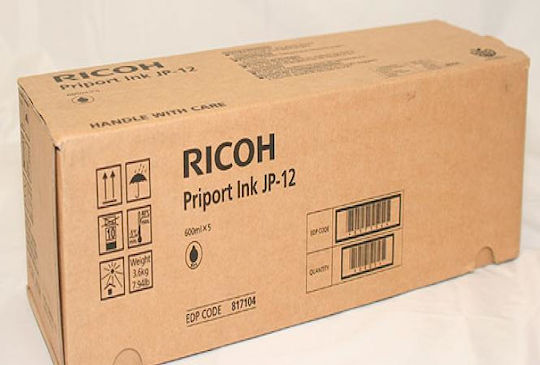 Ricoh JP-12 Γνήσιο Μελάνι Εκτυπωτή InkJet Μαύρο (817104)