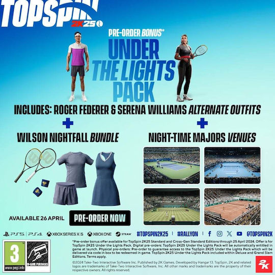 Top Spin 2K25 Deluxe Edition PS5 Game