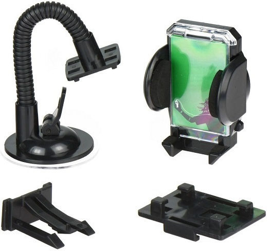 PerVoi Car Mobile Mount with Adjustable Hooks Black