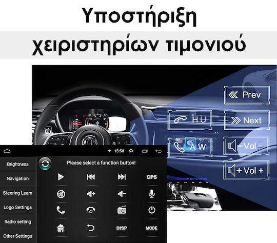 Kirosiwa Ηχοσύστημα Αυτοκινήτου για Seat Cordoba 1999-2001 (Bluetooth/USB/WiFi/GPS) με Οθόνη Αφής 7"