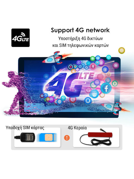 Kirosiwa Sistem Audio Auto pentru Toyota Raize 2020 (Bluetooth/USB/WiFi/GPS) cu Ecran Tactil 10"