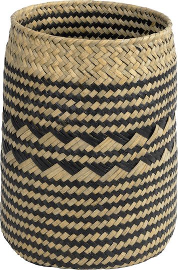 GloboStar Κασπώ Rattan Καφέ με Βάση 14x14x23εκ.