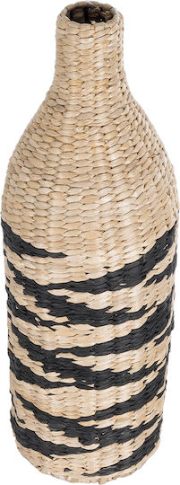 GloboStar Dekorative Vase Rattan Künstlicher Garten Aqaba Beiges Φ20xΥ60cm