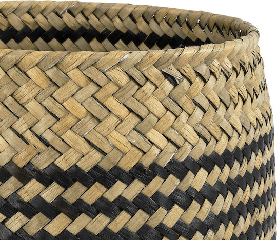 GloboStar Κασπώ Rattan Καφέ με Βάση 14x14x23εκ.