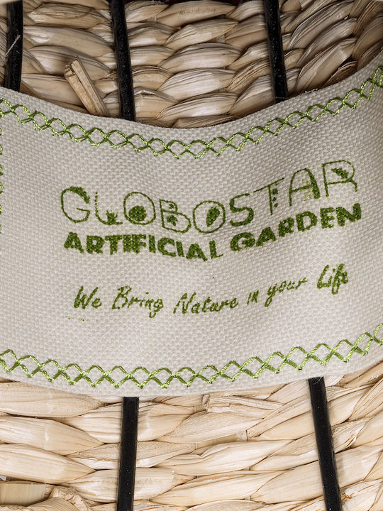 GloboStar Dekorative Vase Rattan Künstlicher Garten Palermo Beiges Φ3cm