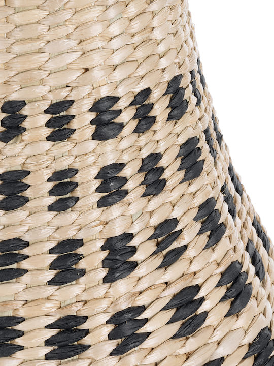 GloboStar Dekorative Vase Rattan Künstlicher Garten Marselle Beiges Φ32cm