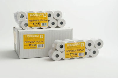 Logigraf Cash Register Paper Tape W28xD40mm 60pcs